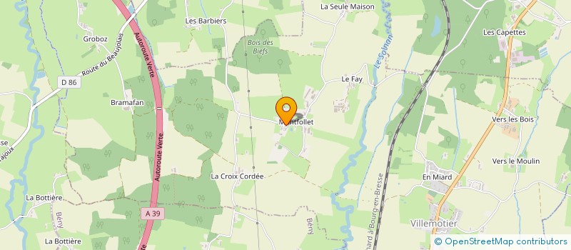 localisation de l'entreprise UNION LEGITIMISTE DU LYONNAIS ET DE LA BOURGOGNE  VILLEMOTIER