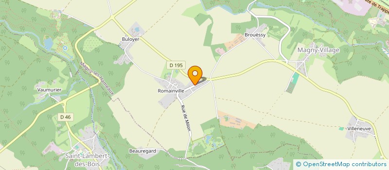 localisation de l'entreprise UNION LEGRAND  MAGNY-LES-HAMEAUX