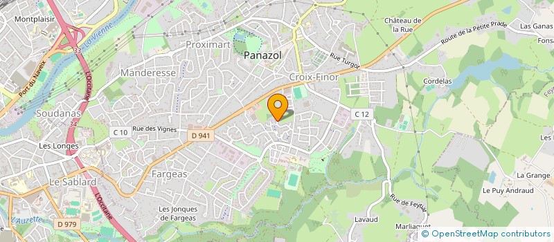 localisation de l'entreprise UNION LIMOUSINE DE LUTTE CONTRE LE DOPAGE à PANAZOL