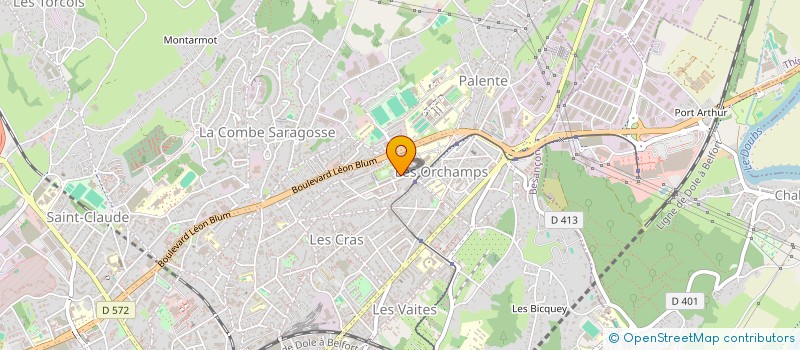 localisation de l'entreprise UNION LOC CONSOMM. LOGEMENT & CADRE VIE  BESANCON