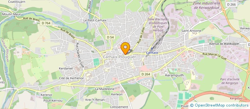 localisation de l'entreprise UNION LOCAL COMMERC ARTIS CARHAIX à CARHAIX-PLOUGUER