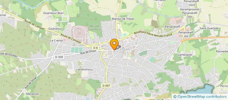 localisation de l'entreprise UNION LOCALE ANIMATION MILIEU RURAL à CROZON