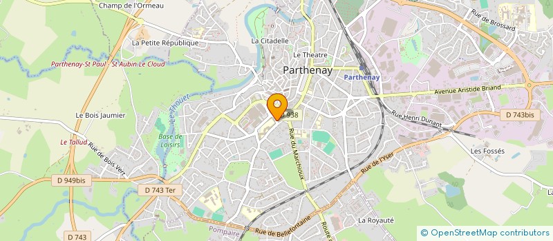 localisation de l'entreprise UNION LOCALE C F D T  PARTHENAY