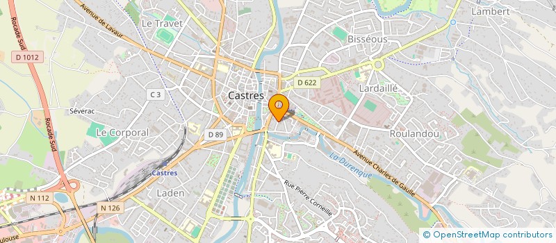 localisation de l'entreprise UNION LOCALE C G T  CASTRES