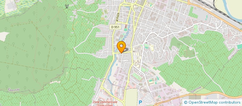 localisation de l'entreprise UNION LOCALE C G T  EPERNAY