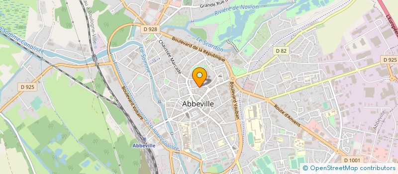 localisation de l'entreprise UNION LOCALE C G T D ABBEVILLE à ABBEVILLE