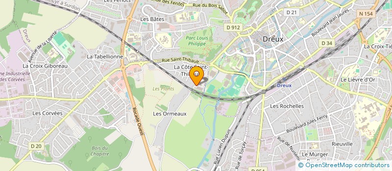 localisation de l'entreprise UNION LOCALE C G T DREUX à VERNOUILLET