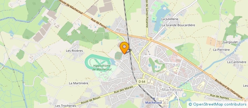 localisation de l'entreprise UNION LOCALE CFDT  MACHECOUL-SAINT-MEME