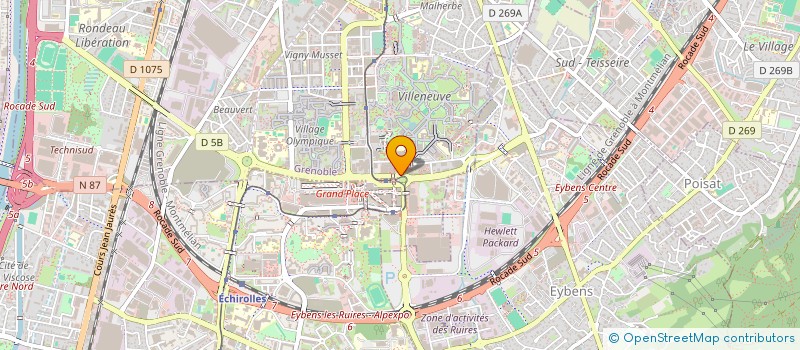 localisation de l'entreprise UNION LOCALE CFE CGC DE GRENOBLE  GRENOBLE