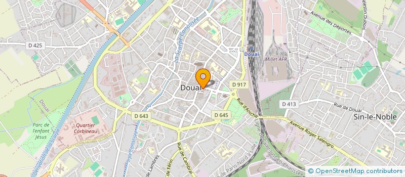 localisation de l'entreprise UNION LOCALE CFE CGD DE DOUAI  DOUAI