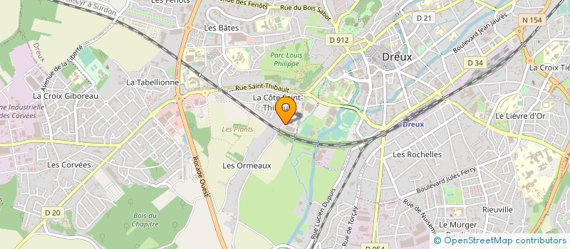 localisation de l'entreprise UNION LOCALE CFTC DE DREUX à VERNOUILLET