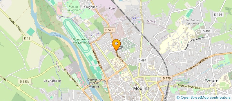 localisation de l'entreprise UNION LOCALE CFTC DE MOULINS ET SES ENVIRONS à MOULINS