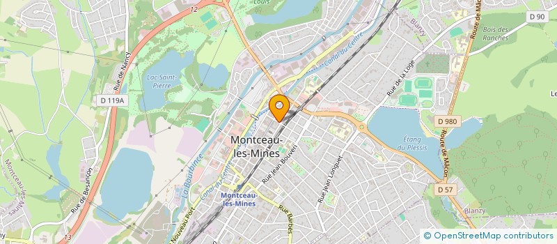 localisation de l'entreprise UNION LOCALE CFTC MONTCEAU LES MINES  MONTCEAU-LES-MINES