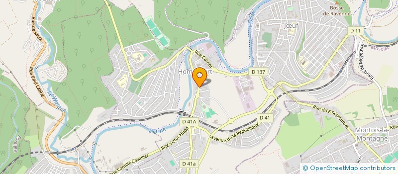 localisation de l'entreprise UNION LOCALE CGT  HOMECOURT