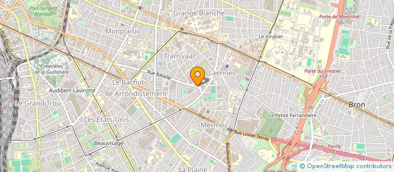 localisation de l'entreprise UNION LOCALE CGT 7/8 LYON  LYON