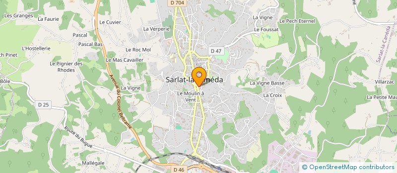localisation de l'entreprise UNION LOCALE CGT à SARLAT-LA-CANEDA
