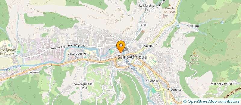 localisation de l'entreprise UNION LOCALE CGT DE SAINT-AFFRIQUE  SAINT-AFFRIQUE