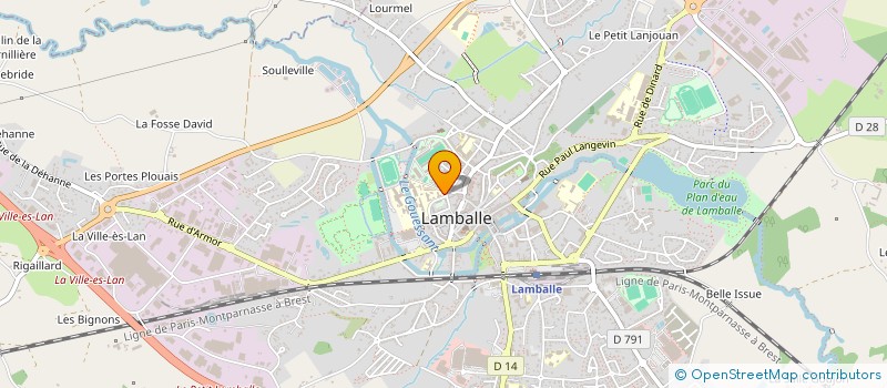 localisation de l'entreprise UNION LOCALE CGT DES SYNDICATS CONFEDERES DU PAYS DE LAMBALLE à LAMBALLE-ARMOR