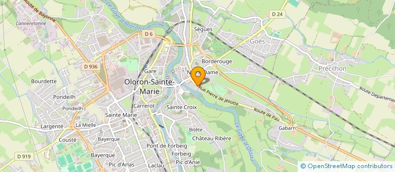 localisation de l'entreprise UNION LOCALE CGT DU PAYS D'OLORON  OLORON-SAINTE-MARIE