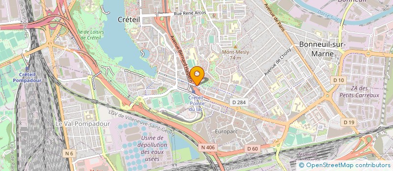 localisation de l'entreprise UNION LOCALE CTRE CULTURELS SOCIAUX CRET  CRETEIL