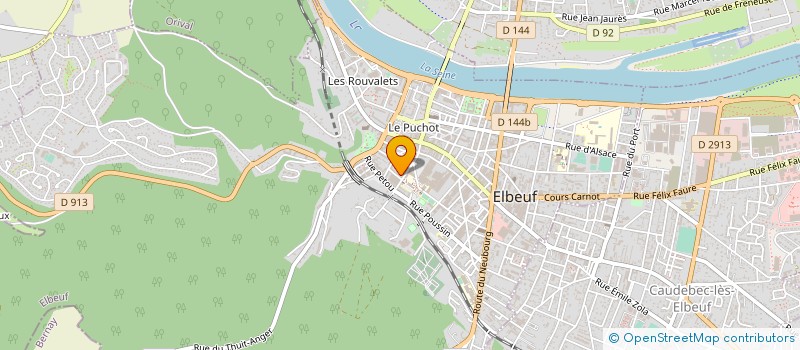 localisation de l'entreprise UNION LOCALE DE LA CONSOMMATION DU LOGEMENT ET DU CADRE DE VIE DE L AGGLOMERATION ELBEUF ROUEN SUD  ELBEUF