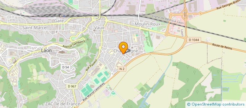 localisation de l'entreprise UNION LOCALE DE LA CONSOMMATION, DU LOGEMENT ET DU CADRE DE VIE LAONNOISE ET AXONNAISE  LAON