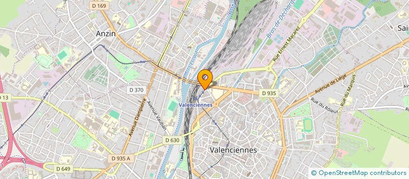 localisation de l'entreprise UNION LOCALE DES ASSOC PEEP DU BASSIN N6  VALENCIENNES