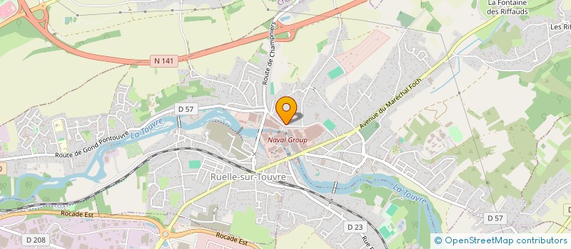 localisation de l'entreprise UNION LOCALE DES ASSOCIATIONS D'ANCIENS COMBATTANTS ET VICTIMES DE GUERRE  DE RUELLE  RUELLE-SUR-TOUVRE