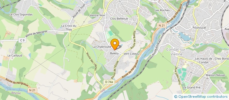 localisation de l'entreprise UNION LOCALE DES FAMILLES LAIQUES 87 - HORS LIMOGES à ISLE