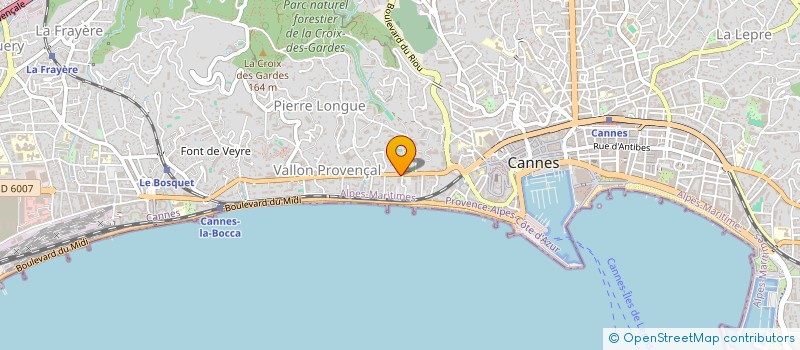 localisation de l'entreprise UNION LOCALE DES M J C à CANNES