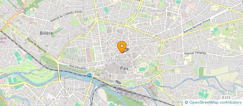 localisation de l'entreprise UNION LOCALE DES RETRAITES CFDT DE LA REGION PALOISE à PAU