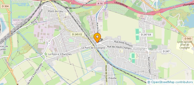 localisation de l'entreprise UNION LOCALE DES RETRAITES ET PERSONNES AGEES DE COULOGNE  COULOGNE