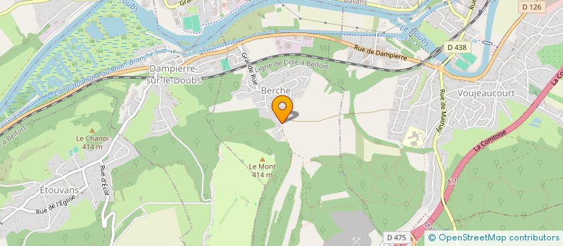 localisation de l'entreprise UNION LOCALE DES SOCIETES  VOUJEAUCOURT