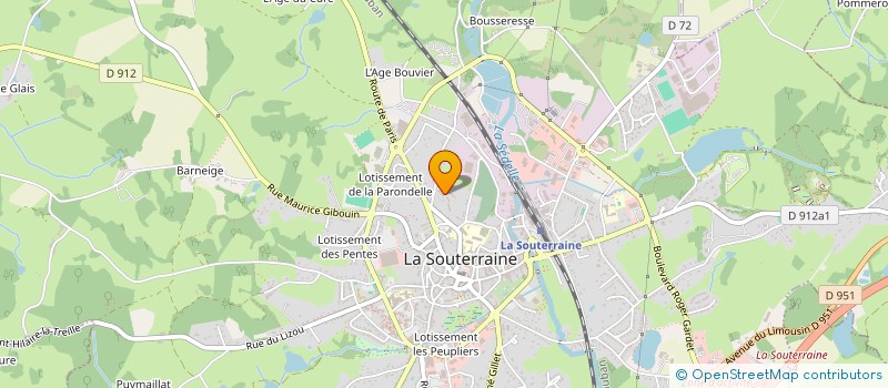 localisation de l'entreprise UNION LOCALE DES SYNDICATS CGT DE LA SOUTERRAINE à LA SOUTERRAINE