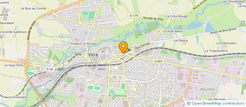 localisation de l'entreprise UNION LOCALE DES SYNDICATS CGT DE VITRE ET DU PAYS DE VITRE  VITRE