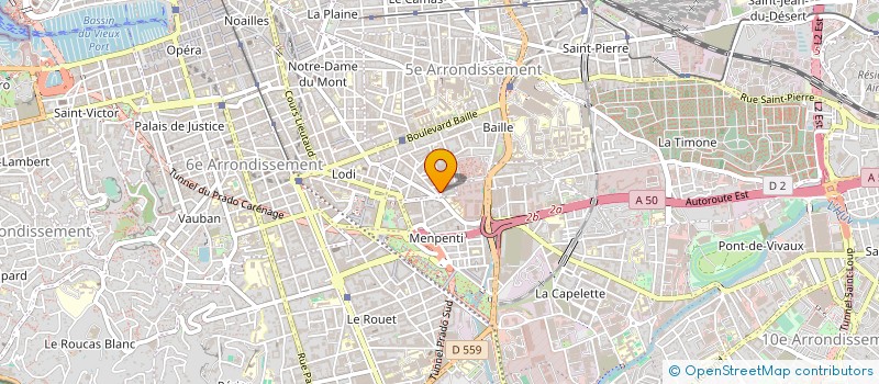 localisation de l'entreprise UNION LOCALE DU LOGEMENT CGL ADDLS MARSEILLE AIX à MARSEILLE