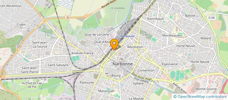 localisation de l'entreprise UNION LOCALE FORCE OUVRIERE  NARBONNE