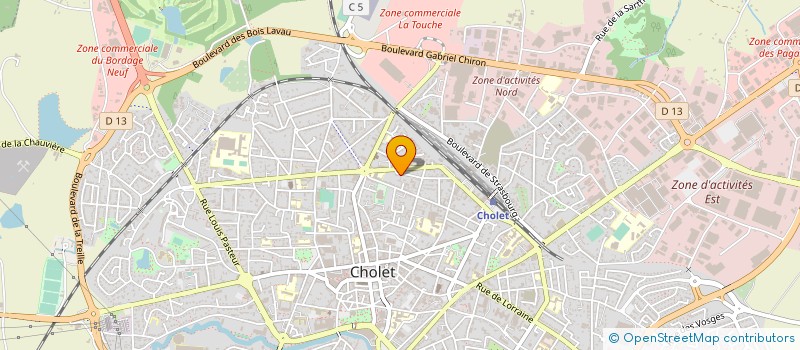 localisation de l'entreprise UNION LOCALE FORCE OUVRIERE à CHOLET