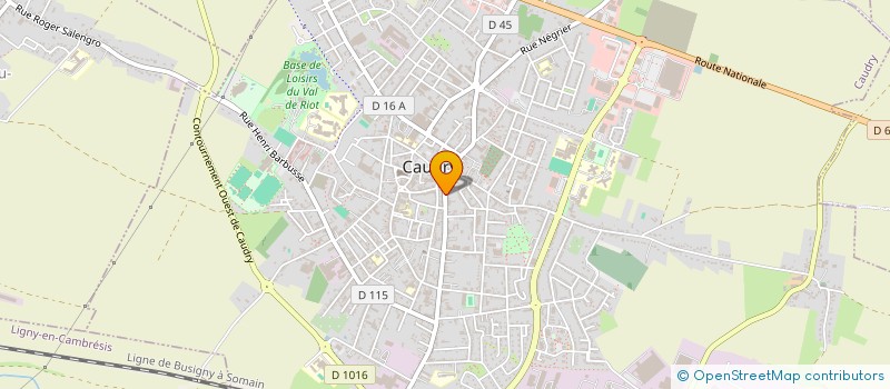 localisation de l'entreprise UNION LOCALE FORCE OUVRIERE DES SYNDICATS DE CAUDRY ET ENVIRONS  CAUDRY