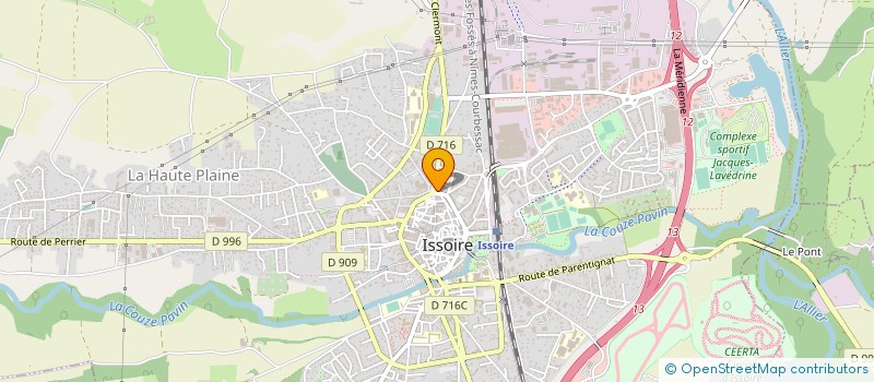 localisation de l'entreprise UNION LOCALE G CGT ISSOIRE à ISSOIRE