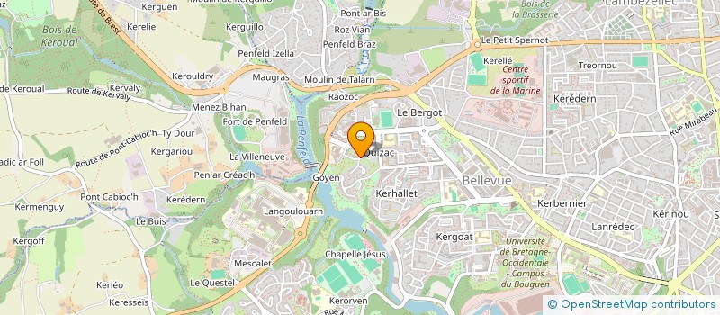 localisation de l'entreprise UNION LOCALE LEO LAGRANGE à BREST