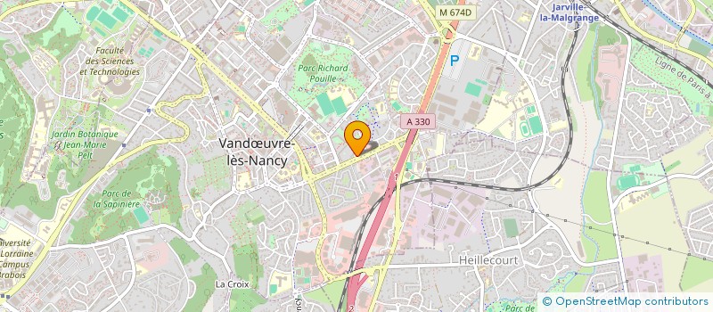 localisation de l'entreprise UNION LOCALE MJC VANDOEUVRE  VANDUVRE-LES-NANCY