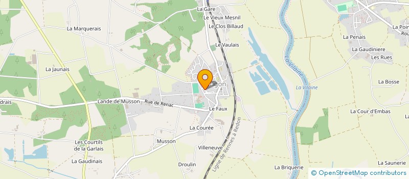 localisation de l'entreprise UNION LOCALE SPORTS & LOISIRS PLEIN AIR  LANGON