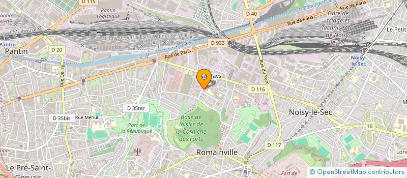 localisation de l'entreprise UNION LOCALE SYNDICAT C G T  ROMAINVILLE