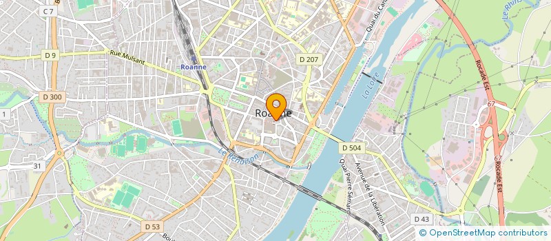 localisation de l'entreprise UNION LOCALE SYNDICAT FORCE OUVRIERE DE ROANNE ET SA REGION  ROANNE