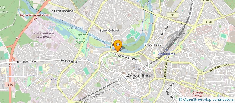 localisation de l'entreprise UNION LOCALE SYNDICAT OUVRIERS à ANGOULEME