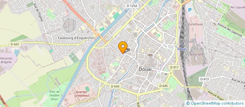 localisation de l'entreprise UNION LOCALE SYNDICATS C G T  DOUAI