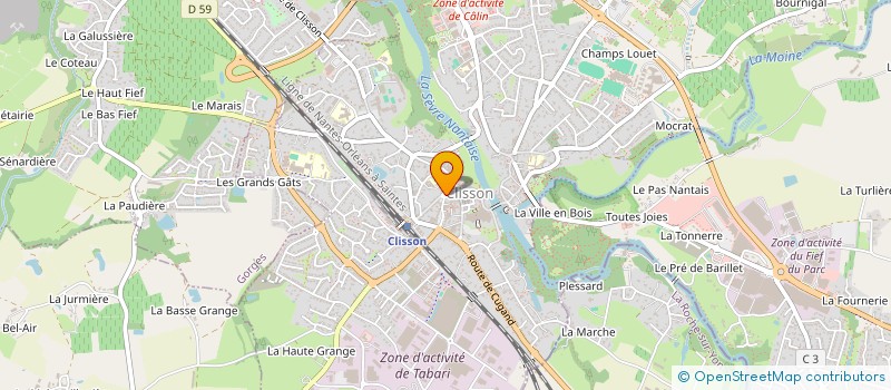 localisation de l'entreprise UNION LOCALE SYNDICATS CFDT  CLISSON