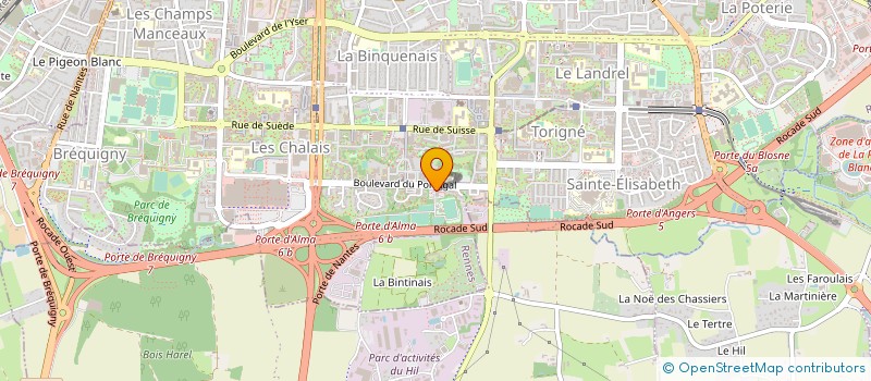 localisation de l'entreprise UNION LOCALE SYNDICATS CFDT PAYS RENNAIS  RENNES