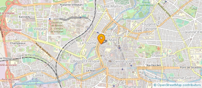 localisation de l'entreprise UNION LOCALE SYNDICATS FO  RENNES